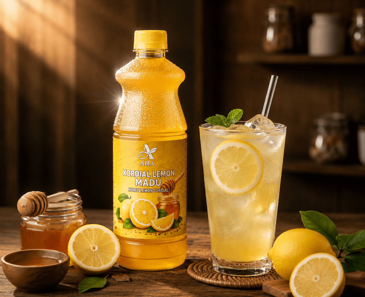 Honey Lemon Cordial — Ara Bayu Premium Concentrated Beverage